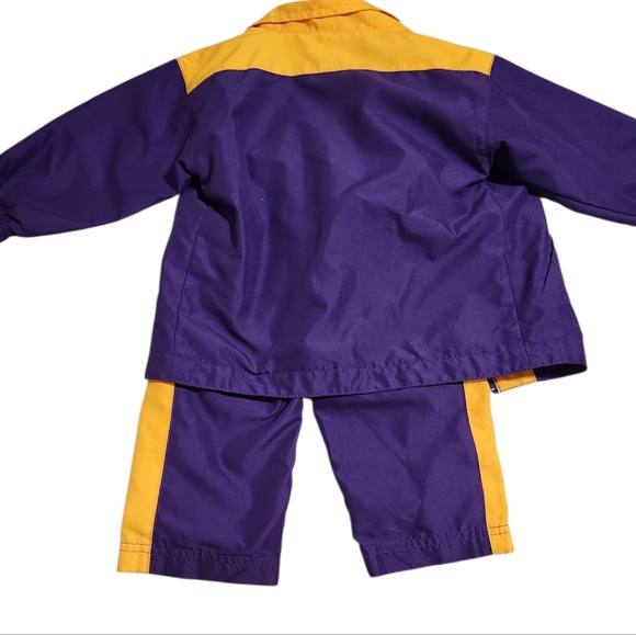 Nike LSU Windbreaker Jacket And Pants Purple & Yellow Kids 2T - Picture 7 of 12